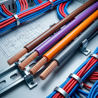 Fil électrique en cuivre massif BV1.5/2.5/4mm² isolé en PVC pour projets d'installation domestique