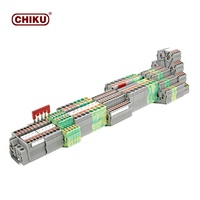 Bloc de bornes DIN à ressort 800V 2,5 mm, 2 pôles, connecteur de câblage compact