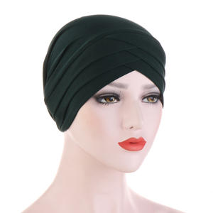 <span class=keywords><strong>Yomo</strong></span>, turbantes de algodón para mujer al por mayor con perla, último diseño, turbante Hijab, característica protectora para musulmanes - Product Image 6