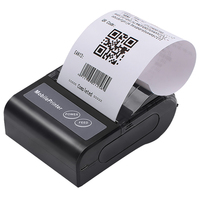 Printer Resi Termal 80mm Portabel Mini Nirkabel Printer Termal USB untuk Resi Tagihan Tiket POS untuk IOS Android Windows