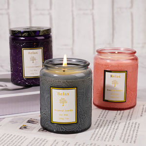 Bonita caja de regalo 100% Nature Soy Scent Blank Oem Scent Tamaño grande Aromaterapia Lujo Cera de soja Velas perfumadas para mujeres - Product Image 4