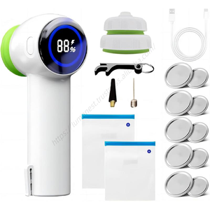 Máquina de bordar inteligente portátil para el hogar y la cocina, selladora al vacío de plástico blanca mini, para almacenamiento en tarros Mason, producto al por mayor - Product Image 1