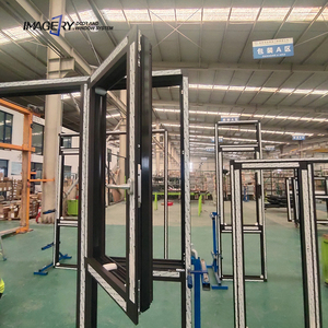 Fenêtres à battants modernes en alliage d'aluminium sur mesure avec double vitrage trempé, insonorisées, étanches, dotées d'un design à persiennes pour chambre à coucher - Product Image 2