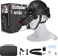 Appareil de vision nocturne numérique infrarouge avec caméra Enregistrement vidéo 4K NVG Lunettes de vision de nuit montées sur casque