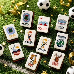 <span class=keywords><strong>Jeu</strong></span> de Mahjong américain Original Soccer Arena avec tuiles en mélamine et gravures de <span class=keywords><strong>cactus</strong></span>, <span class=keywords><strong>jeu</strong></span> de société chinois - Product Image 3
