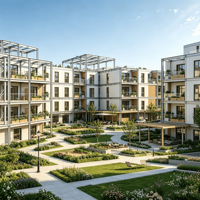 Complexe d'immeubles d'appartements à structure en acier conçus sur mesure avec plans architecturaux complets et documentation technique