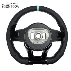 SOON TODA <span class=keywords><strong>Volant</strong></span> en carbone en cuir demi perforé de Style noir pour Mercedes Benz W213 C238 W463 W464 W222 C217 CLS C257 - Product Image 3