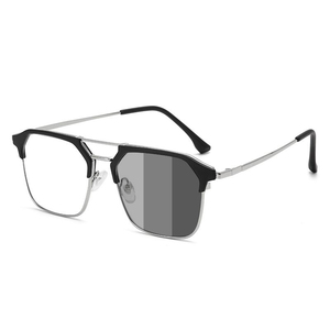 Nuevo fotocromático Photogray Lunett CAMBIO DE Color doble puente miopía gafas Anti luz azul marcos de gafas para todas las caras - Product Image 6