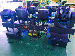 Lumière LED laser à tête mobile RGBWA sans fil portable avec support pour boîte de nuit KTV DJ scène Performance effet de faisceau contrôle DMX - Product Image 5