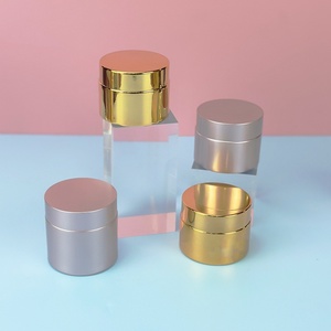 Envases Cosméticos Pequeños con Logotipo Personalizado de 5g 10g 15g 30g 50g 100g, Tarros de Vidrio Dorados y Plateados para Crema Facial y Exfoliante Labial con Tapas - Product Image 4