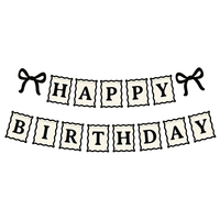Kit de Décoration Noire et Blanche pour 40e Anniversaire Thème Nœud Coquette, Ballons Joyeux Anniversaire en Aluminium pour Fournitures de Fête