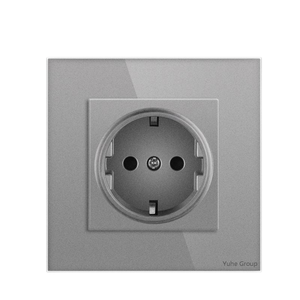 Prise murale, prise murale avec panneau en verre trempé, prise murale avec interrupteur de sécurité - Product Image 3