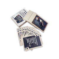 Cartes à jouer en papier verni brillant de haute qualité, style islandais, avec logo personnalisé et bords dorés et roses
