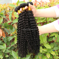 Kinky Curly 1 Buah Warna Alami 8-30 Inci Bundel Tenun Brasil Ekstensi Rambut Manusia India Non Remy 100G