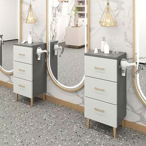 Hiện đại sang trọng chuyên nghiệp tóc Salon Thiết bị làm việc xe đẩy <span class=keywords><strong>2</strong></span> lớp xách tay - Product Image 3