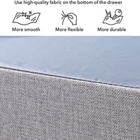 Commode en métal de haute qualité personnalisée, 4 tiroirs, commode en tissu pour chambre à coucher