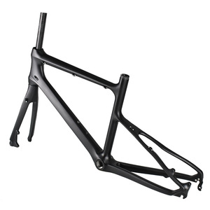 Khung xe đạp MTB BMX bằng sợi <span class=keywords><strong>carbon</strong></span> tùy chỉnh, bề mặt bóng/nhám, màu đen, <span class=keywords><strong>20</strong></span> <span class=keywords><strong>inch</strong></span>, chất lượng cao, kèm phuộc - Product Image 3