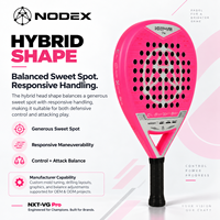 Raquette de padel haut de gamme en fibre de carbone intégrale, vente en gros, qualité tournoi professionnelle, noyau EVA, forme hybride, fabricant OEM personnalisé