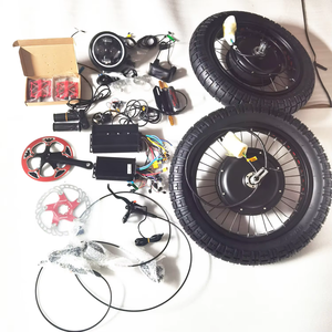 Kit de conversion de vélo électrique avec moteur moyeu personnalisé 20x4 pouces, sans balais, sans engrenages, pour pneus larges, 60V 72V 3000W - Product Image 3