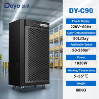 Deye, le meilleur fournisseur de déshumidificateurs à compresseur, DY-C90 déshumidificateur d'air industriel 90L pour garage