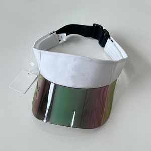 Primavera Verano protección UV visera sombrero plástico Simple algodón playa vacía Color sólido ajustable Unisex gorra de protección <span class=keywords><strong>solar</strong></span> - Product Image 3