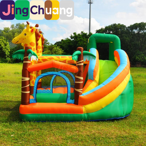 Château gonflable pour la maison, petit trampoline pour enfants, toboggan intérieur, mur d'escalade extérieur, château de jeu, matériau PVC - Product Image 2