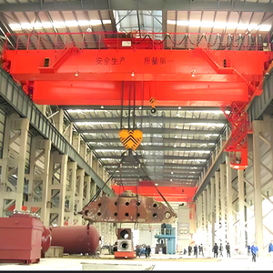 YAOU QD 1Ton to 100 Ton 200T Overhead <strong>Crane</strong> with Grapple for Garbage Station/Coal PlantI Bridge <strong>Crane</strong> With Tongs for Steel Mill - Product Image 3