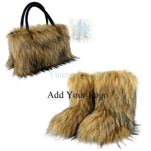 Factory Direct Wholesale Women's Leather Boots Raccoon Leather Boots Above the Knee Long Leather Boots - Product Image 6