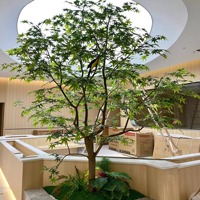 Nouveaux arbres artificiels en érable, écologiques, durables, décorations de mariage en pot pour intérieur, faux arbres, plantes biomimétiques, sol-plafond