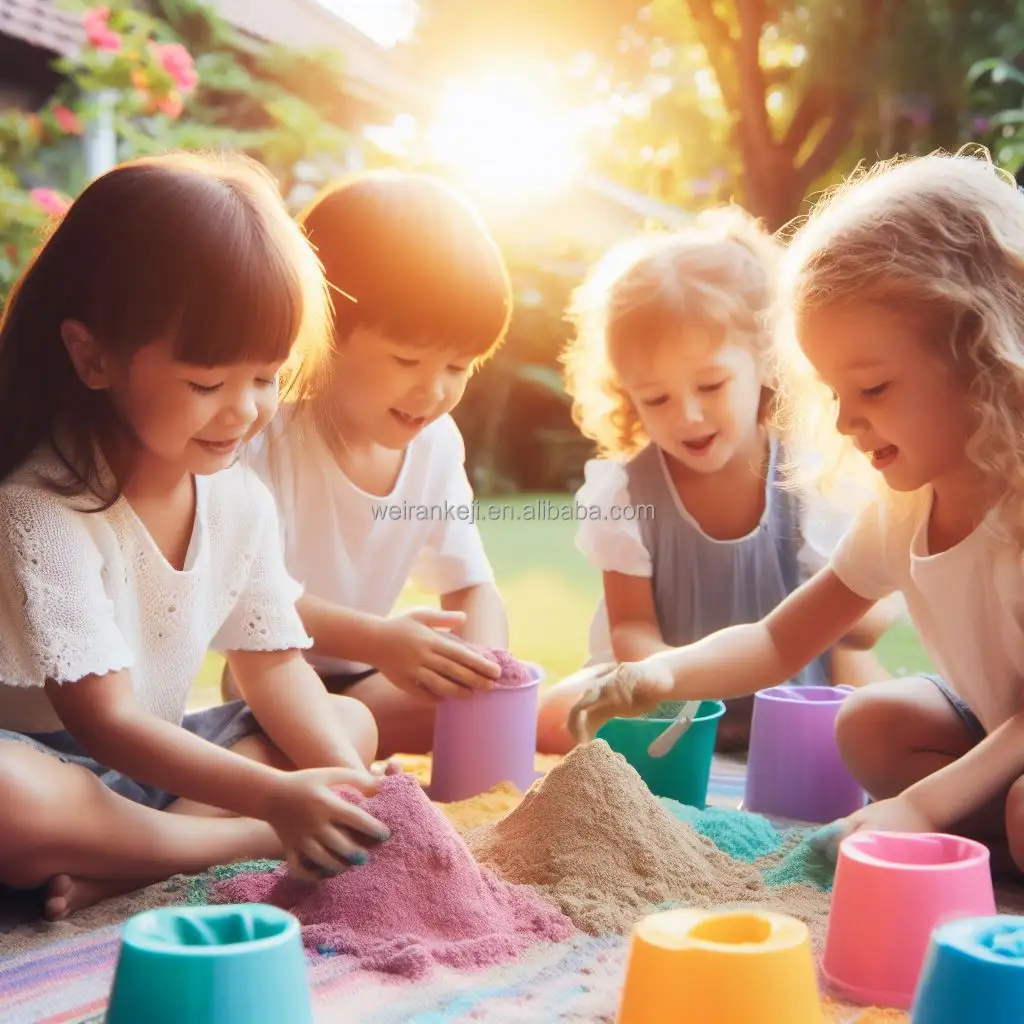 Unisex educativo sabbia per i bambini 2-4 e 5-7 anni fascia di età giocattolo colorato