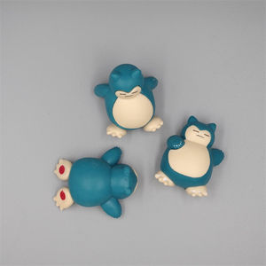 Figurine d'action miniature Snorlax de la série d'anime japonaise Pokemoned, 4 cm, figurine Snorlax pour enfants, cadeau - Product Image 6