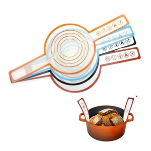 Tapete de silicona antiadherente de mango largo apto para alimentos, superventas, con doble asa, para hornear pan, horno y freidora de aire - Product Image 3