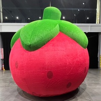 Mascotte géante gonflable de 6,6 m en forme de carotte de dessin animé, tomate, pomme, modèle publicitaire gonflable de fruits et légumes, promotion alimentaire gonflable