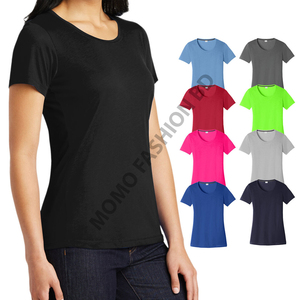Camisetas Casuales de Algodón para Mujer, Manga Corta, Cuello Redondo, Uso Diario, Ajuste Delgado, Transpirables, Estilo Urbano de Verano - Product Image 6