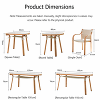 Ensemble de salle à manger d'extérieur 5 pièces toutes saisons, table et chaises de jardin imperméables et résistantes aux UV pour patio et appartement
