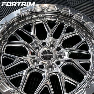 Jantes FORTRIM 3 pièces forgées Beadlock 18-26 pouces 5x114.3 5x120 6x139.7 compatibles Mercedes G63 C63 E63 <span class=keywords><strong>Audi</strong></span> A3 A4 Jantes modifiées tout-terrain - Product Image 4