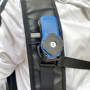 Support de téléphone universel pour guidon de vélo et moto avec amortisseur de vibrations V2, clip ceinture à 1 <span class=keywords><strong>boule</strong></span> et brassard autobloquant - Product Image 6