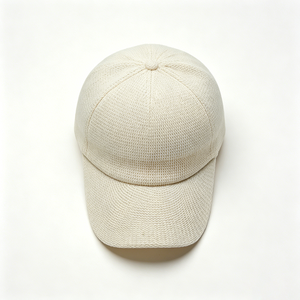 Casquette de baseball unisexe tendance à texture tissée avec boucle métallique réglable et broderie sur visière incurvée - Product Image 2