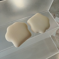 Houppette de maquillage mignonne en forme de patte d'animal, sans latex, inspirée des animaux, lavable, pour fond de teint