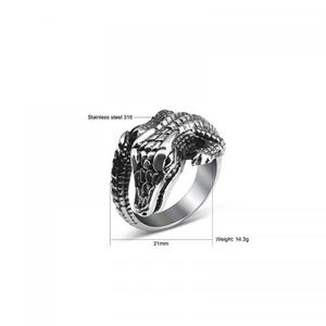 Mannen <span class=keywords><strong>Ring</strong></span> 316L Rvs Finger <span class=keywords><strong>Ring</strong></span> Mode-sieraden Blacken Originele Kleur 21Mm 1610782 - Product Image 2