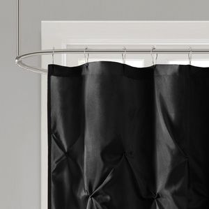 Rideau de douche semi-transparent de style moderne DB, en polyester, design classique, imperméable - Product Image 4
