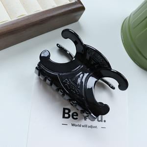 Pince à cheveux en acétate de marque célèbre personnalisée, grande pince simple de luxe, accessoire pour cheveux pour femmes - Product Image 3