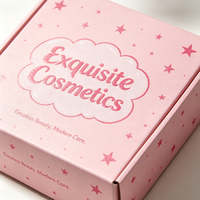 Boîte d'emballage cosmétique personnalisée en gros, boîte en papier imprimée sur mesure, boîte en carton ondulé pour coffrets cadeaux de maquillage