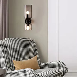 न्यूनतम होटल कॉरिडोर दीवार लैंप लोहे का ग्लास सजावटी वातावरण दीपक - Product Image 5