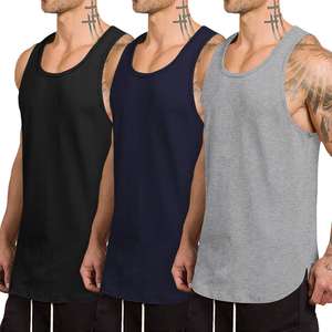 Lot de 3 débardeurs à séchage rapide pour hommes Gym Muscle Tee Fitness Bodybuilding T Shirt sans manches - Product Image 5