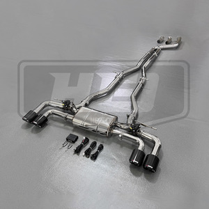 Sistema de Escape Catback HEO para 540I 550i G30, 520I 530I <span class=keywords><strong>G31</strong></span> B48 B58 2.0T 3.0T, Válvula de Acero Inoxidable 304, Acabado Pulido Espejo, Doble Tubo - Product Image 3