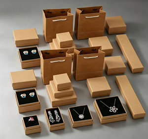 Juego de Cajas para Joyería de Dos Piezas con Impresión UV, Venta al Por Mayor Premium, Bolsa de Envío para Joyería, Contenedor para Venta en Línea - Product Image 1