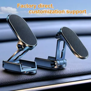 car accessories 2023 magnetic foldable car phone holder universal dashboard cell phone mount 720 rotation mobile stand for car
