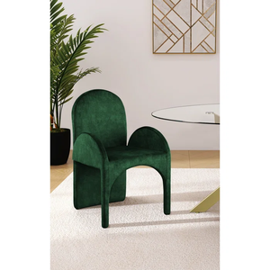 Modern <strong>Velvet</strong> Upholstered Solid Back <strong>Arm</strong> <strong>Chair</strong> Accent Leisure <strong>Chair</strong> Dining Room <strong>Chair</strong> for Home Cafe Furniture - Product Image 6