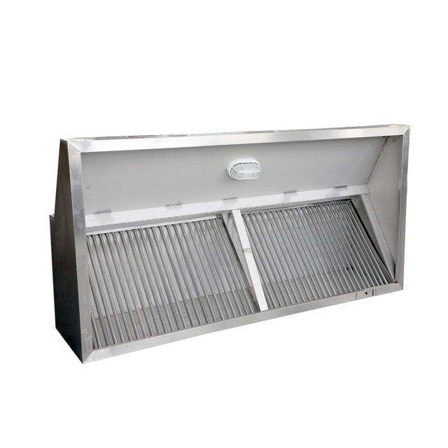 Commercial Electric Stainless Steel Smoke Exhaust Vent Hood Adjustable Power AC 220-240V for Restaurant Hotel Kitchen Extractor